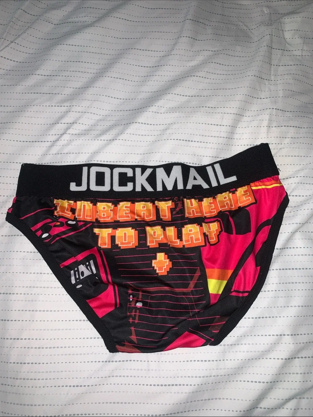 Jockmail Men’s Pink & Black Push Briefs